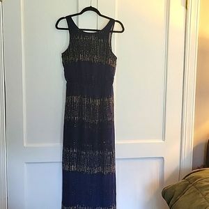 Lush dress blue and black size medium